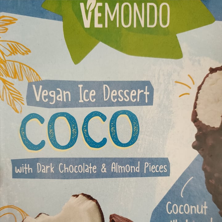 photo of Vemondo Vegan Ice Dessert COCO with Dark Chocolate & Almond Pieces shared by @andydesa on  08 Aug 2023 - review