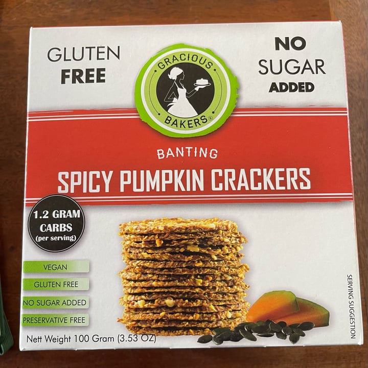 photo of Gracious Bakers Spicy pumpkin crackers shared by @annetaylor on  03 Jun 2023 - review