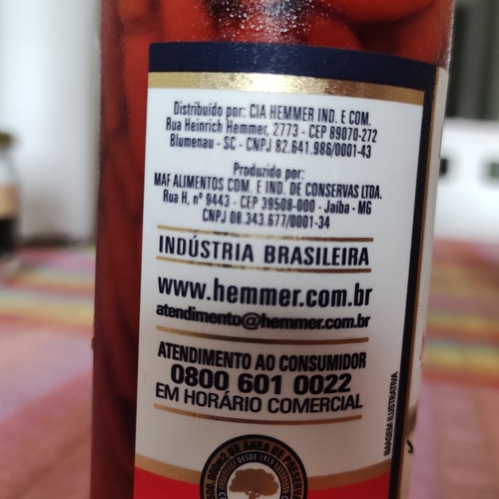 photo of Hemmer pimenta malagueta em conserva shared by @rok-comavegetais on  01 Mar 2023 - review