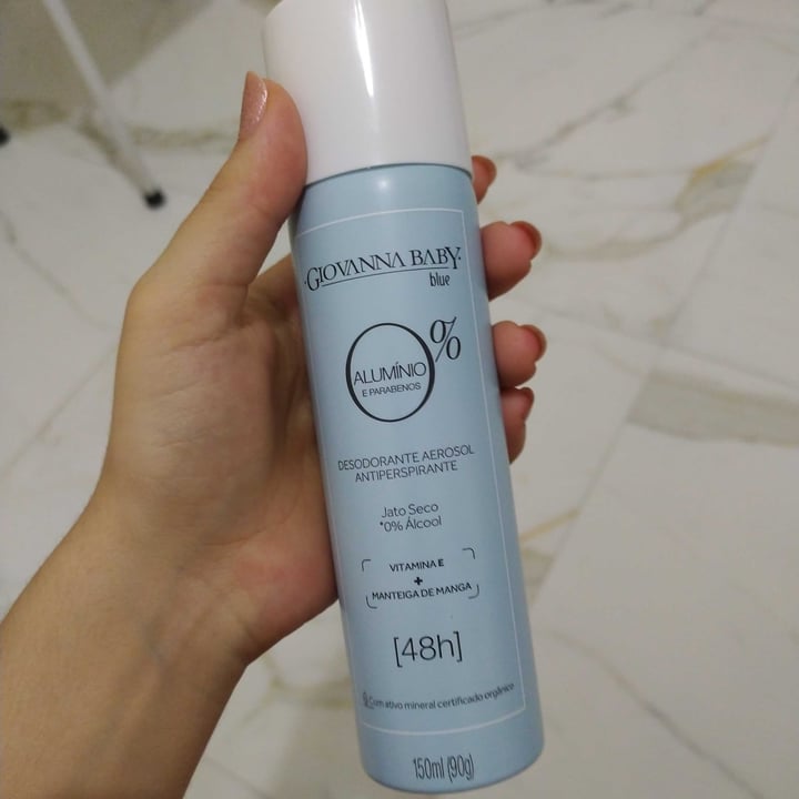 photo of Giovanna baby blue Desodorante 0% Alumínio e Parabenos shared by @marmariana on  28 May 2023 - review