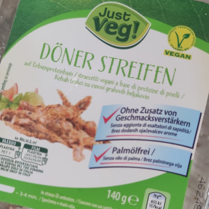 photo of Just Veg! (ALDI Italy) Döner Streifen shared by @ninan on  29 Jun 2023 - review