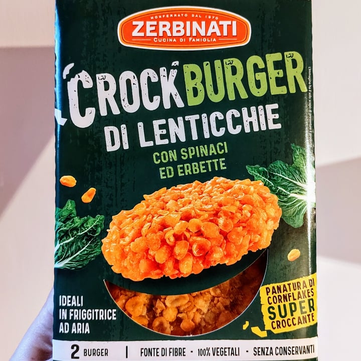 photo of Zerbinati Crockburger Di Lenticchie Con Spinaci Ed Erbette shared by @rosemarino on  09 Aug 2023 - review