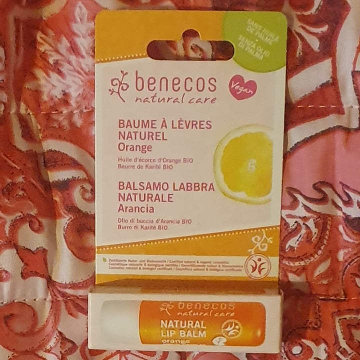 photo of Benecos balsamo labbra naturale arancia shared by @kingmary on  22 Feb 2023 - review