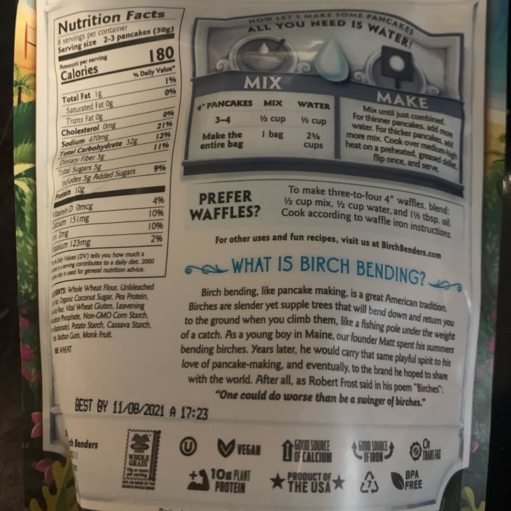 photo of Birch Benders Plant Protein Pancake Mix shared by @schandra on  22 Jan 2023 - review
