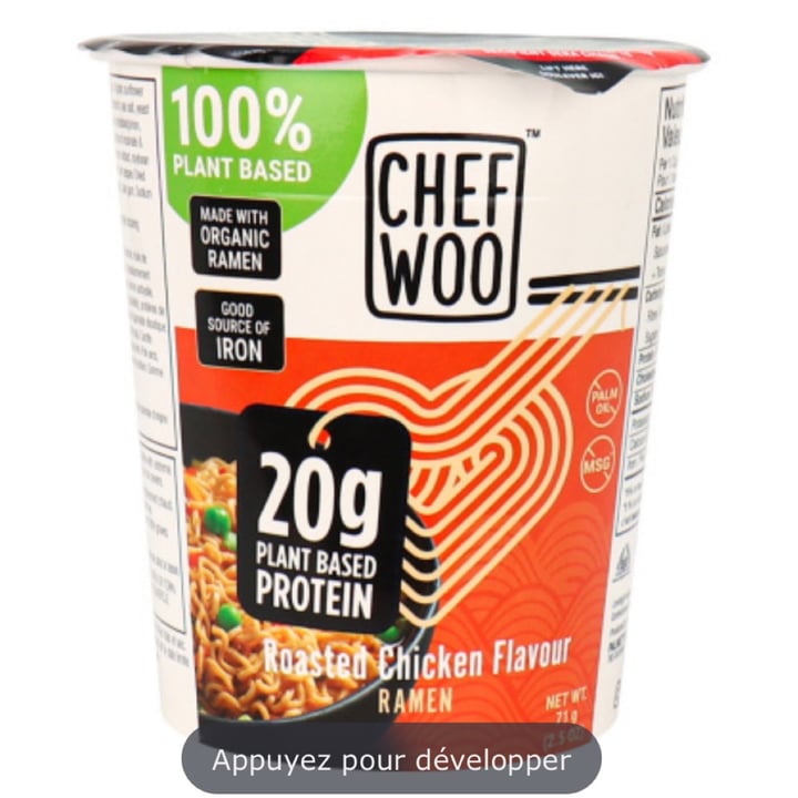 photo of Chef Woo Roasted chicken flavor ramen shared by @leo14 on  26 Mar 2023 - review