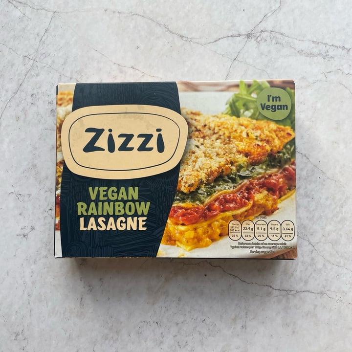 photo of Zizzi Vegan rainbow lasagne shared by @earthlinged on  10 Jan 2023 - review