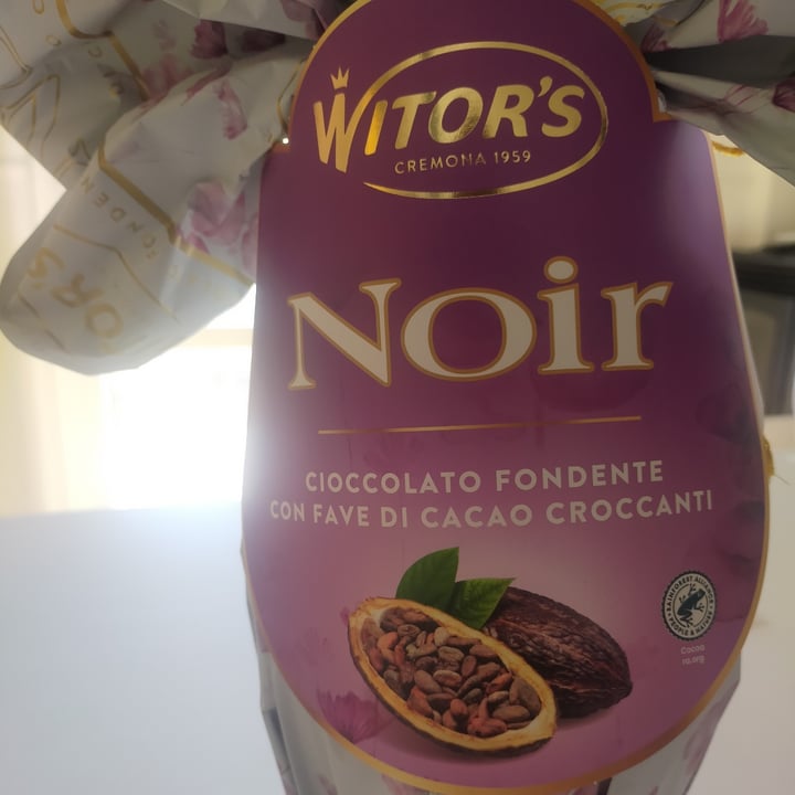 photo of Witor’s uovo di cioccolato fondente con fave di cacao croccanti shared by @nightmarebeforeveg on  11 Apr 2023 - review