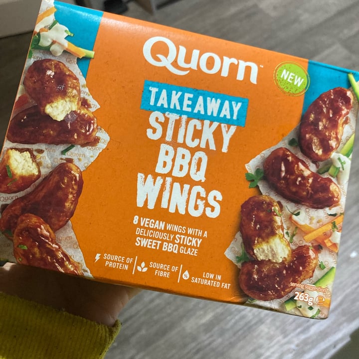 photo of Quorn Takeaway Sticky BBQ Wings shared by @mollyjane on  01 Feb 2023 - review