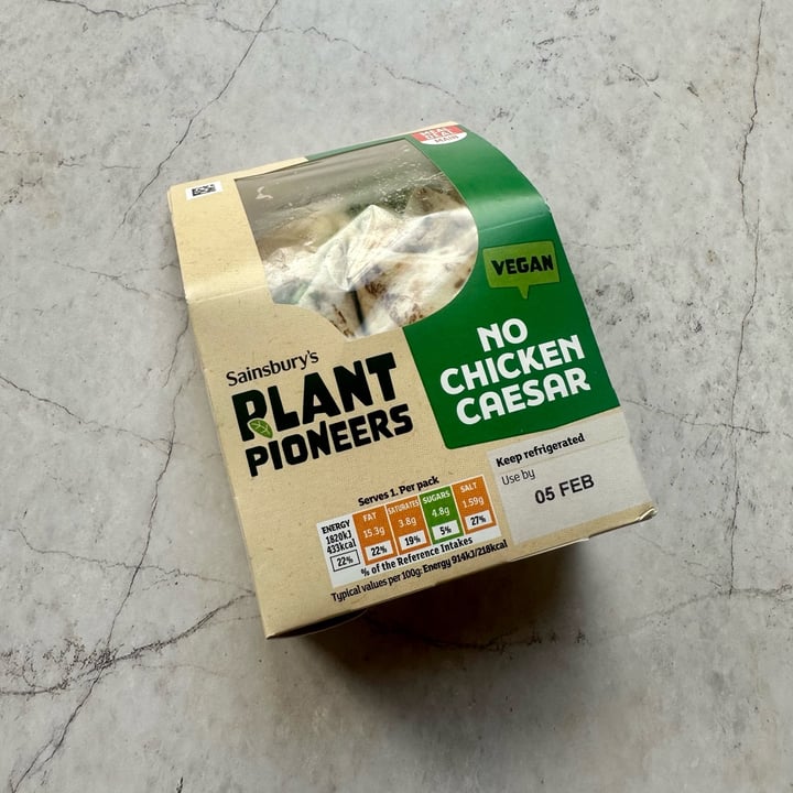 photo of Plant Pioneers No chicken ceasar wraps shared by @earthlinged on  14 Feb 2023 - review