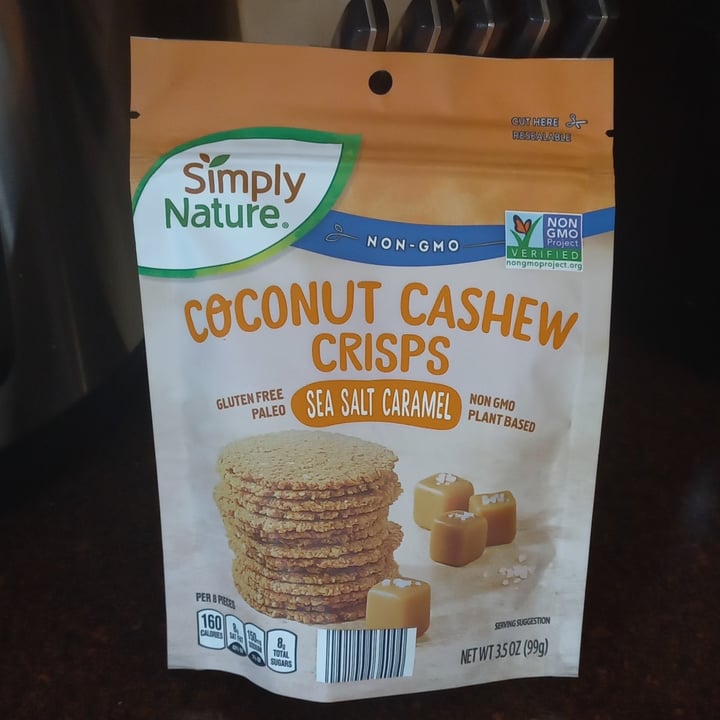 photo of Simply Nature Coconut cashew crisps - sea salt caramel shared by @ronelle on  08 Jul 2023 - review