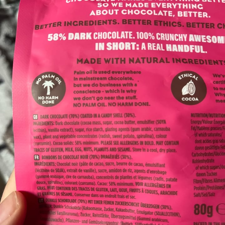 photo of Daisy and Dam dark chocolate drops shared by @sbarlxw on  22 Feb 2023 - review