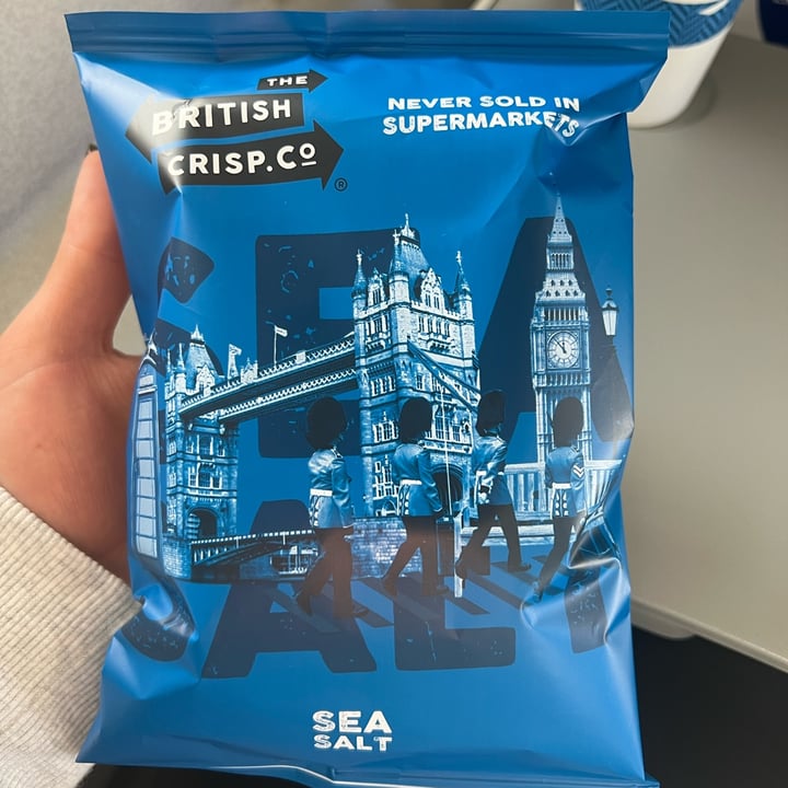 photo of The British Crisp.Co Sea salt handcooked Crisps shared by @pkplantbased on  16 Jan 2023 - review