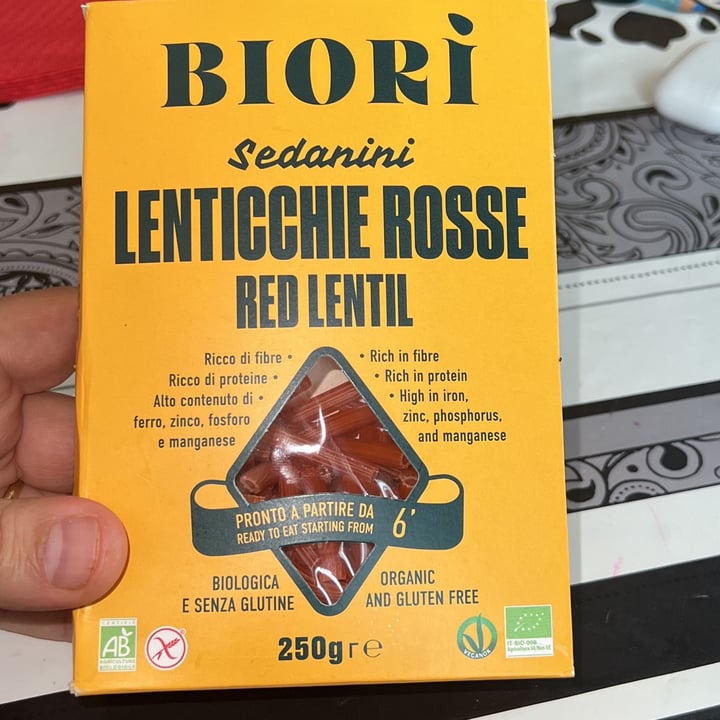photo of Biori Biori' Sedanini di Lenticchie Rosse Bio shared by @mistersimpatia on  09 May 2023 - review