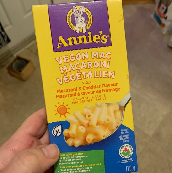 photo of Annie’s Annie's Vegan Mac - Macaroni & Cheddar Flavor shared by @dansvatek on  07 Mar 2023 - review