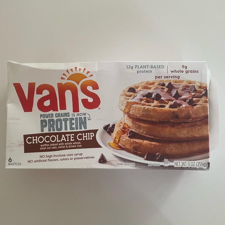 photo of Van’s Foods Protein Chocolate Chip Waffles shared by @appleappleamanda on  01 Jan 2023 - review