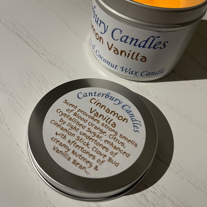 photo of Canterbury candle Cinnamon Vanilla, handmade soy and coconut wax candle shared by @karynjohnston on  31 Jul 2023 - review