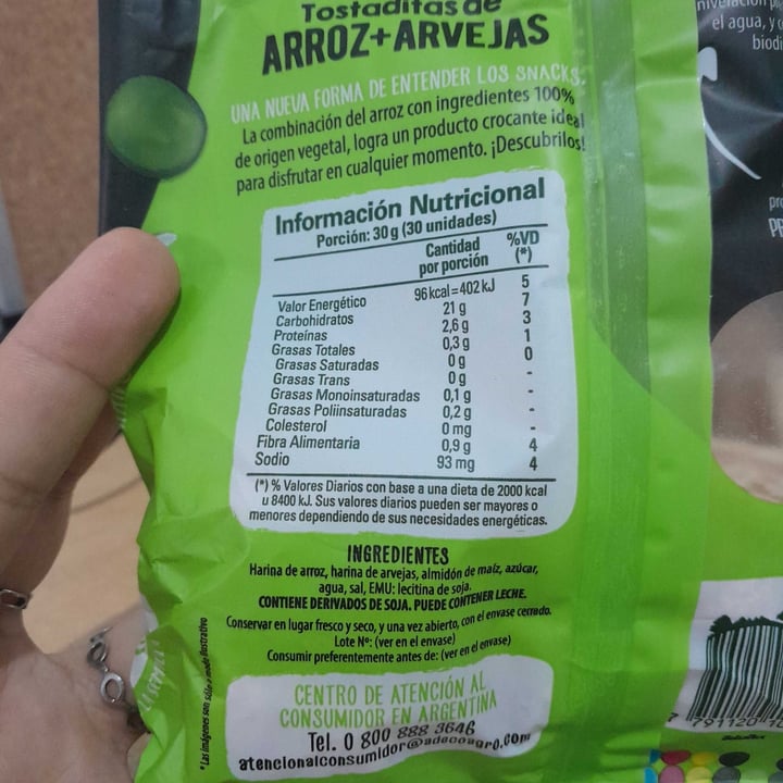 photo of Molinos Ala tostaditas De Arroz Y Arvejas shared by @barbaradiaz on  21 Apr 2023 - review