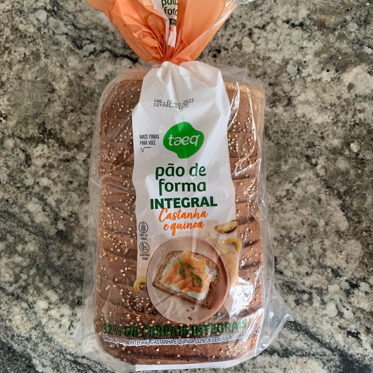 Pão de Forma Integral - Castanha & Quinoa from Taeq - Vegan Product ...