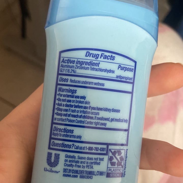 photo of Suave antiperspirant deodrant shared by @carolcarolamabile on  24 Mar 2023 - review