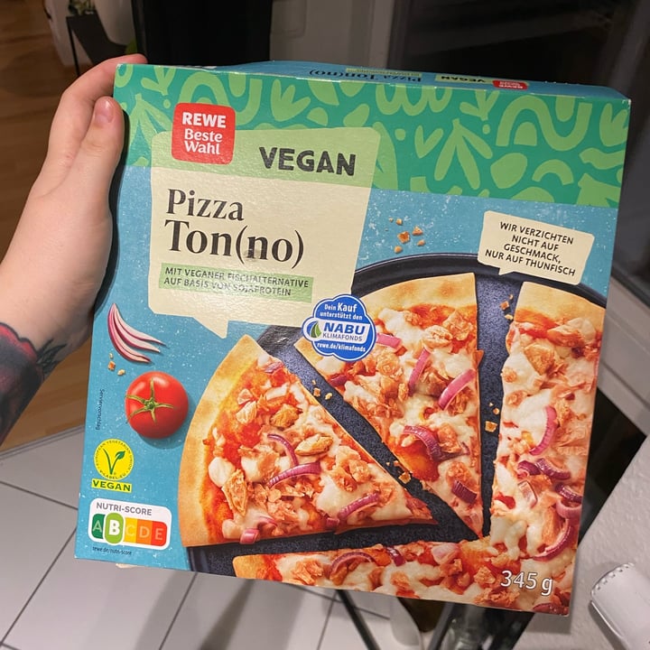 photo of REWE Beste Wahl Vegane Pizza Ton(no) shared by @blurrycarla on  13 May 2023 - review