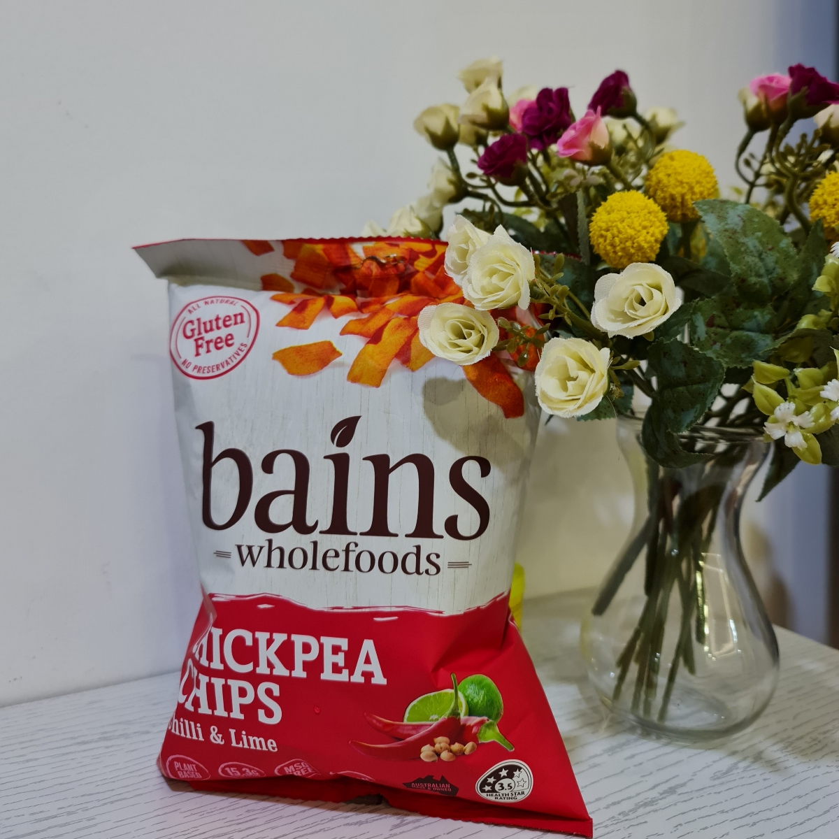 Bains wholefoods Chickpea chips chilli and lime Reviews abillion