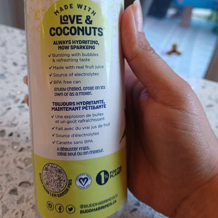 photo of Thirsty Buddha Sparkling Coconut Water Lime shared by @fpalazzo on  02 Jul 2023 - review