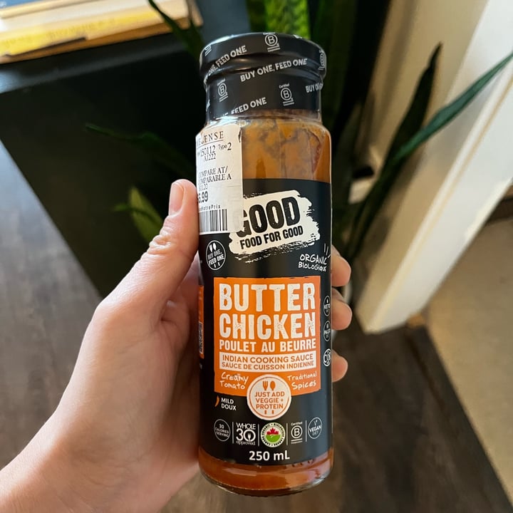 photo of Good Food for Good Organic Butter Chicken Sauce shared by @becs10 on  19 Dec 2022 - review