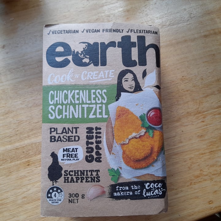 photo of Earth Cook n Create Chickenless Schnitzel shared by @magdalenka on  06 Feb 2023 - review