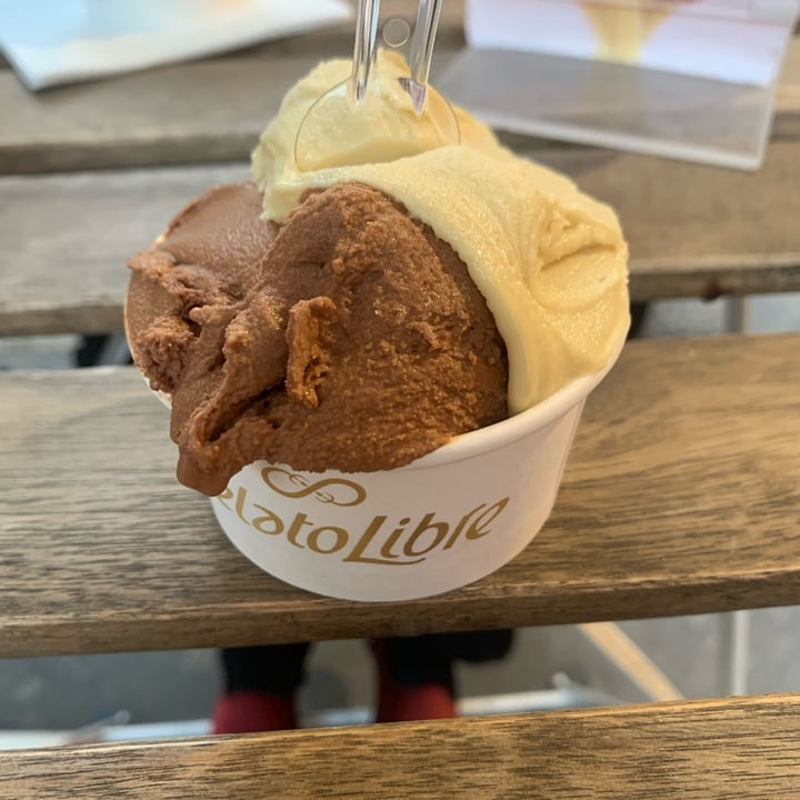 photo of Gelato Libre - Domori Store coppetta Crema E Cioccolato shared by @leila89 on  04 Mar 2023 - review