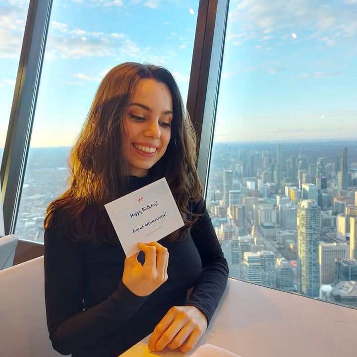 photo of 360 The Restaurant at the CN Tower Chickpea Frites shared by @vegandidsystem on  03 Apr 2023 - review