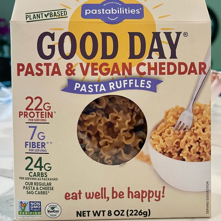 Pastabilities Good Day Pasta Ruffles & Vegan Cheddar Review abillion