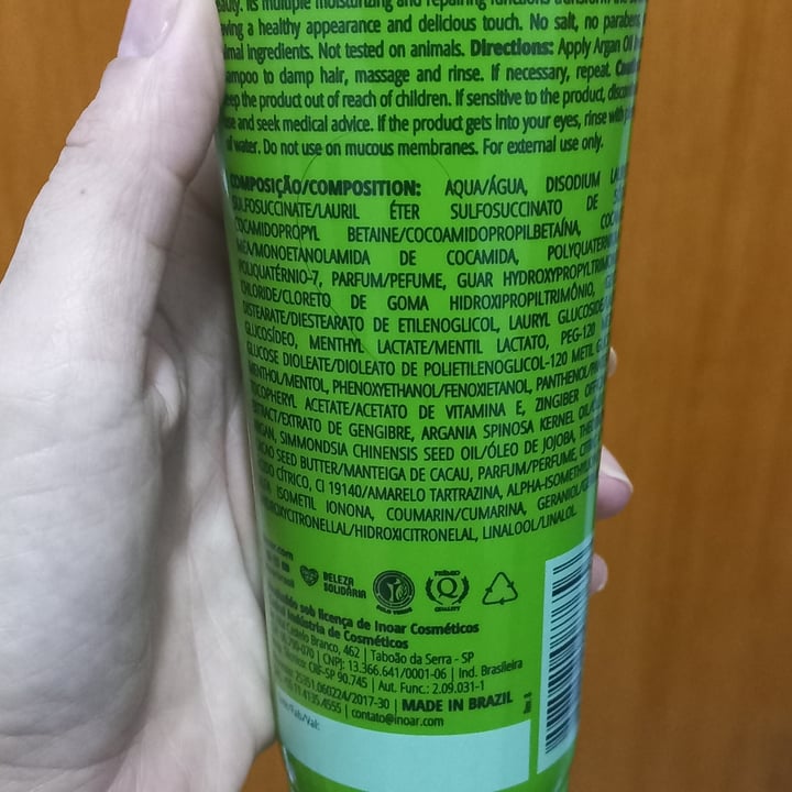photo of Inoar Argan oil shampoo shared by @mizenatti on  12 Apr 2023 - review