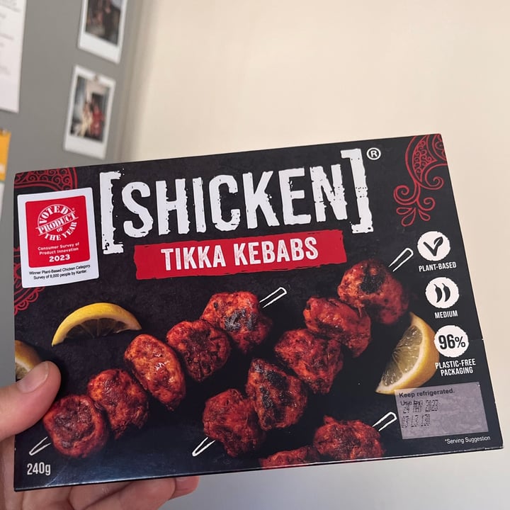 photo of shicken MEAT-FREE TIKKA KABAB SKEWERS shared by @catcookx on  25 May 2023 - review