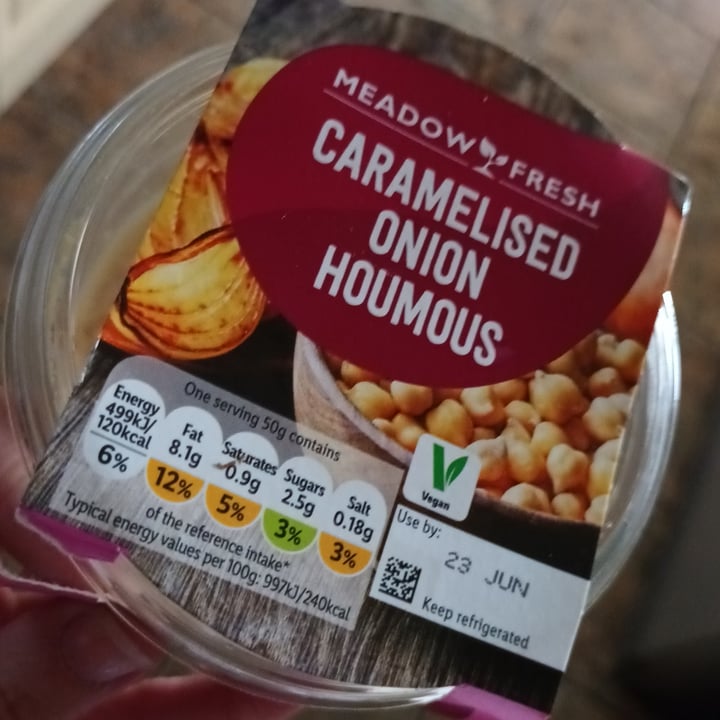 photo of Meadow Fresh Caramelised Onion Houmous shared by @han13 on  28 Jun 2023 - review