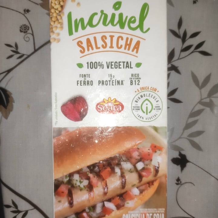 photo of Seara Incrível Salsicha 100% vegetal shared by @niquemmartins on  07 Feb 2023 - review