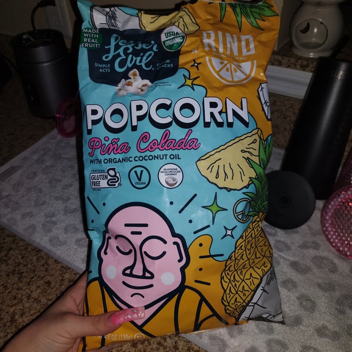 photo of Lesser Evil Snacks Popcorn Piña Colada shared by @alyssaa on  21 Jul 2023 - review