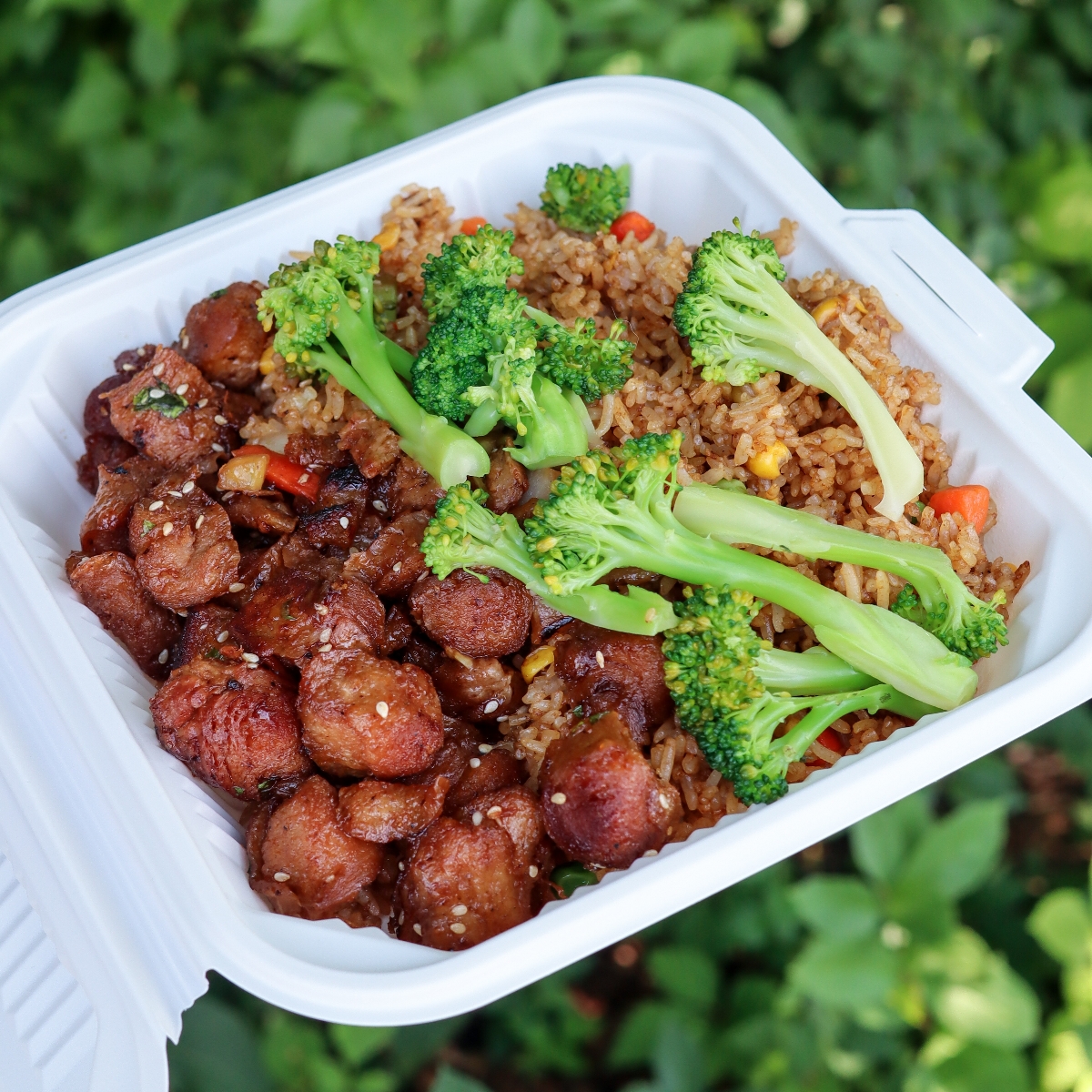 Sesame Chick'n w Fried Rice at Ching Ter Maitreya Temple - Review by ...