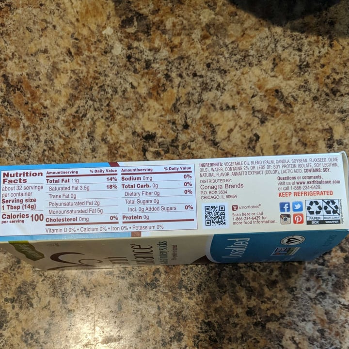 photo of Earth Balance Unsalted Buttery Sticks shared by @oolaf-13 on  17 Jan 2023 - review