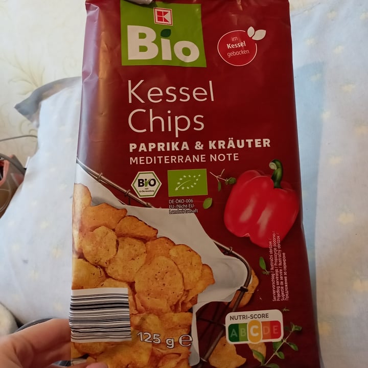 photo of Kaufland bio Kessel Chips - Paprika & Krauter mediterane note shared by @vessela on  22 Dec 2022 - review