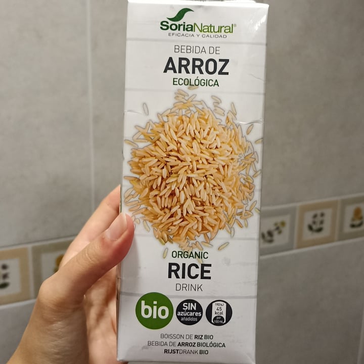 photo of Soria Natural bebida arroz ecológico shared by @leiremarcs on  29 Apr 2023 - review