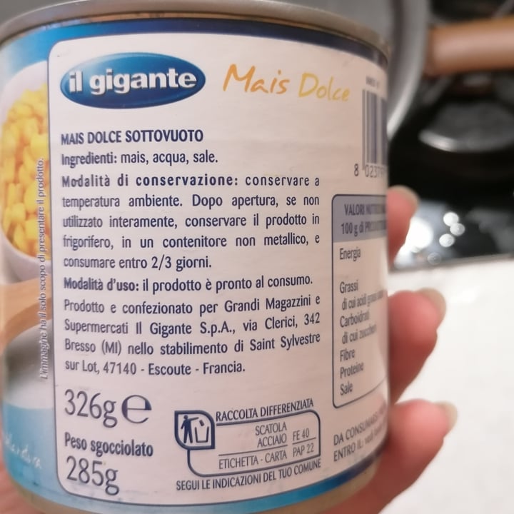 photo of Il Gigante mais dolce shared by @mizzom on  31 Mar 2023 - review