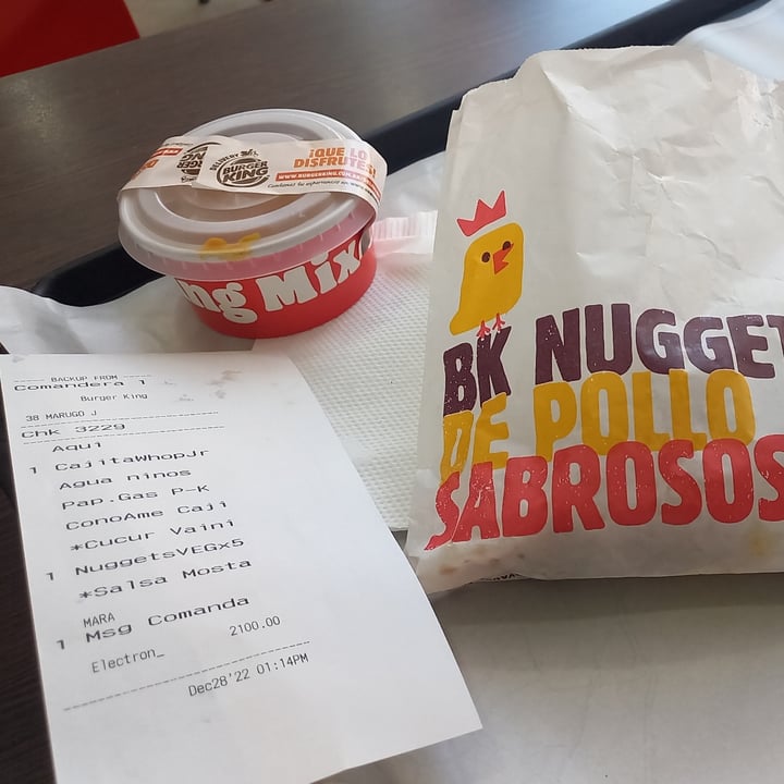 photo of Burger King Nuggets vegetales shared by @maracarolina on  28 Dec 2022 - review