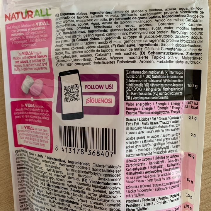 photo of Vidal Naturall Veggie Mallow shared by @elyqs on  03 Mar 2023 - review