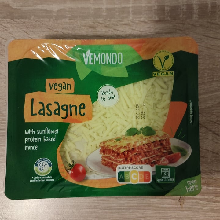 photo of Vemondo Lasagne Vegana shared by @szilvia on  09 Jan 2023 - review