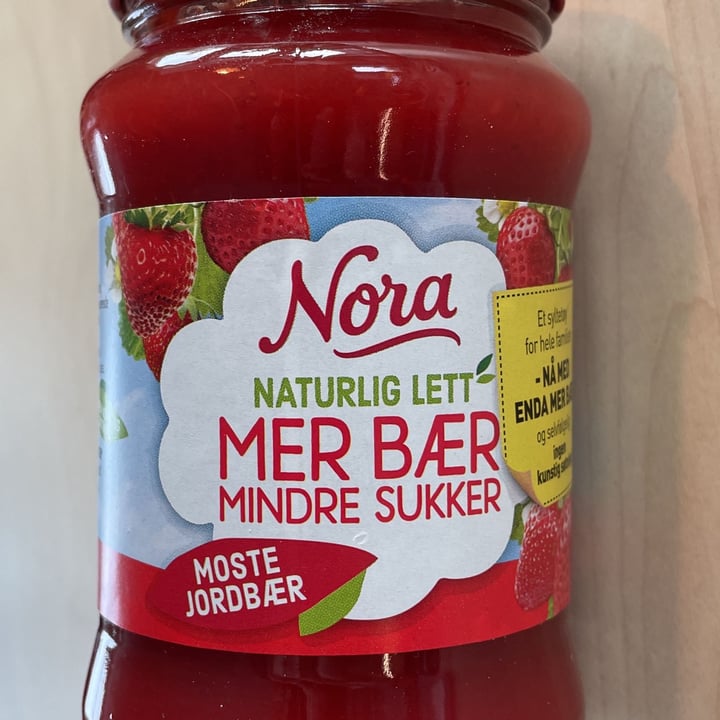 photo of Orkla Nora strawberry jam less sugar shared by @nordicplant on  12 Feb 2023 - review