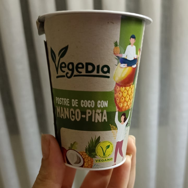 photo of Vegedia Postre de coco con mango y piña shared by @leiremarcs on  29 Apr 2023 - review