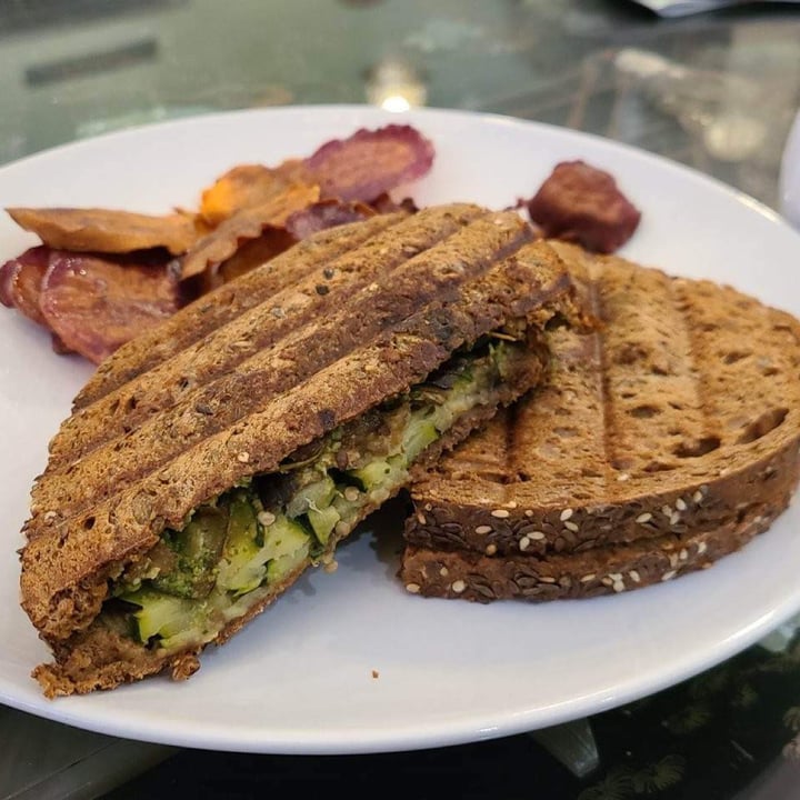 photo of The Tea Lounge Roasted veg pesto panini shared by @fork4k on  16 Jan 2023 - review