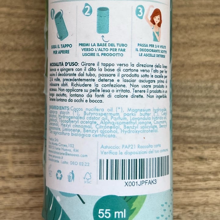photo of Enooso Deodorante Naturale Delicato shared by @alessiof91 on  15 Apr 2023 - review