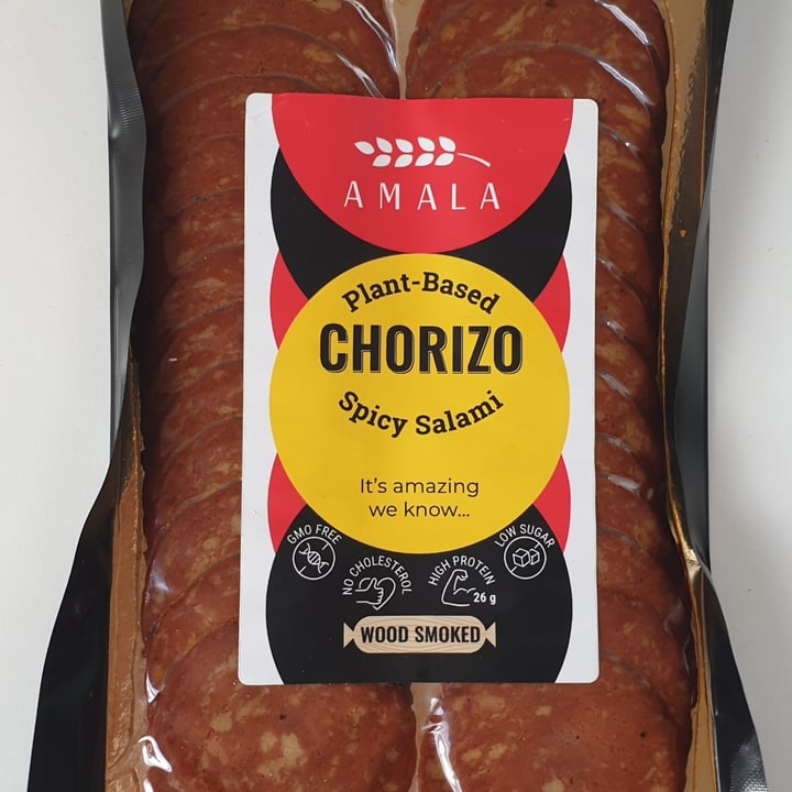 photo of Amala Plant-Based Chorizo Spicy Salami shared by @klarawoodson on  06 Jun 2023 - review