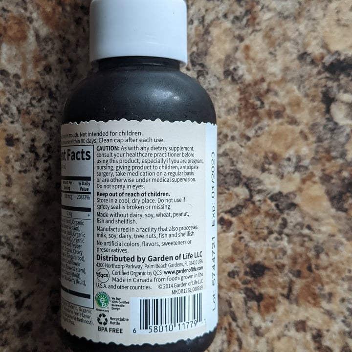 photo of Mykind Organics B12 Organic Spray shared by @oolaf-13 on  02 Feb 2023 - review